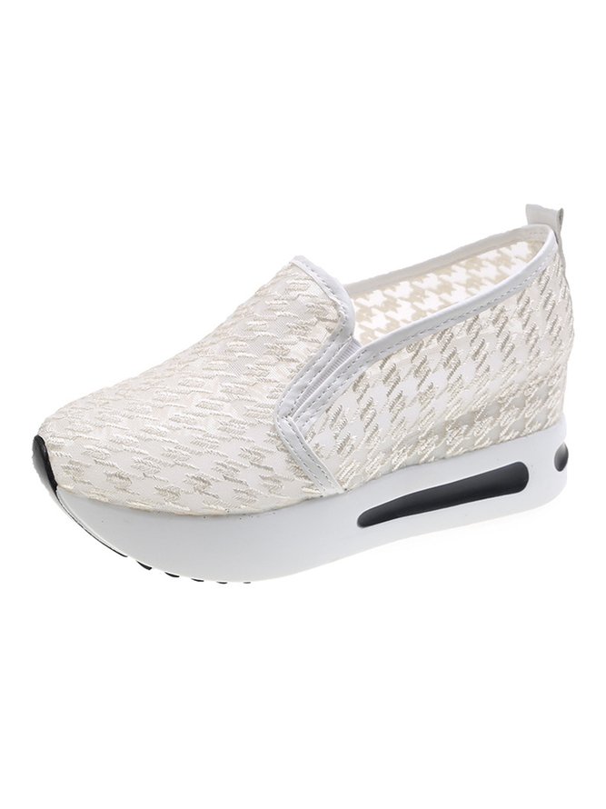 Lace Mesh Breathable Platform Sneakers