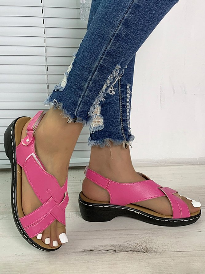 Comfort Soft Sole Vintage Strap Sandals
