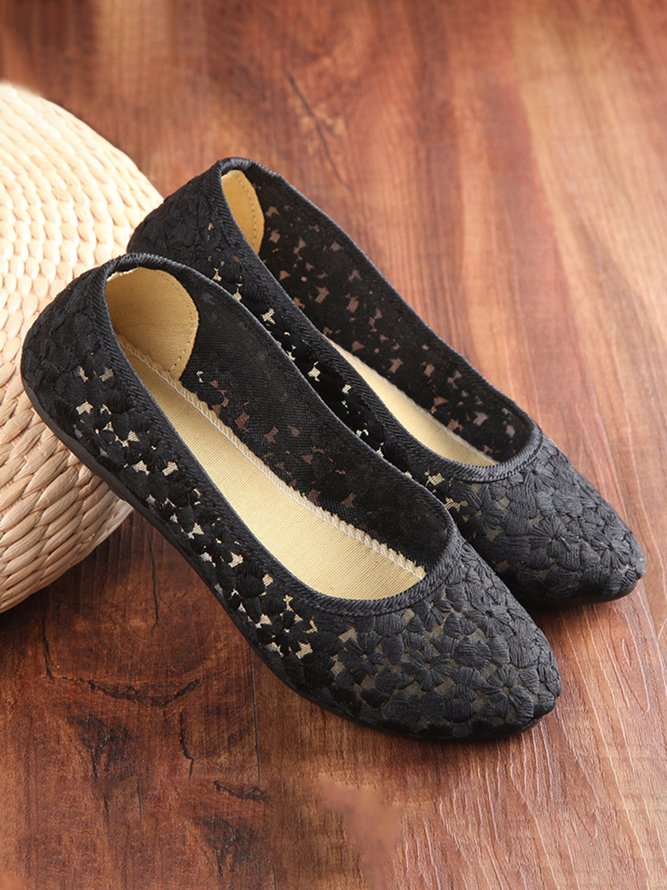 Comfortable Soft Sole Lace Pumps
