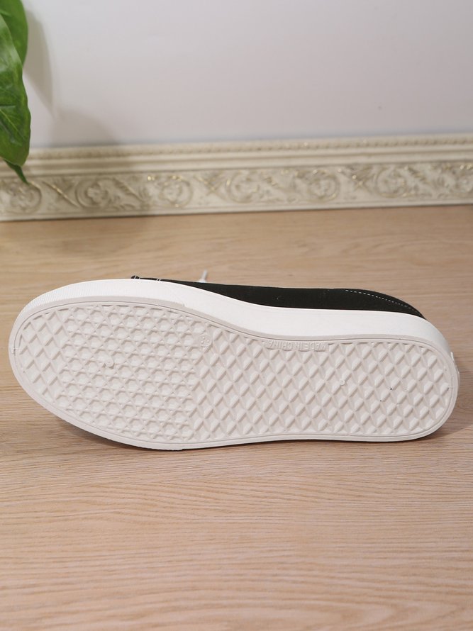 Women's Casual Lace-Up Canvas Shoes