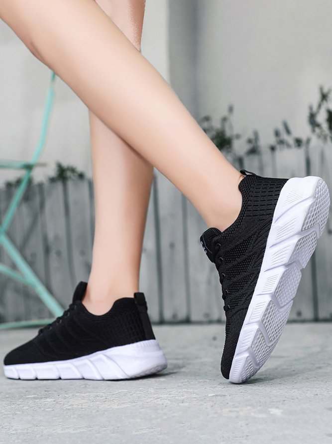 Breathable Flyknit Casual Running Shoes