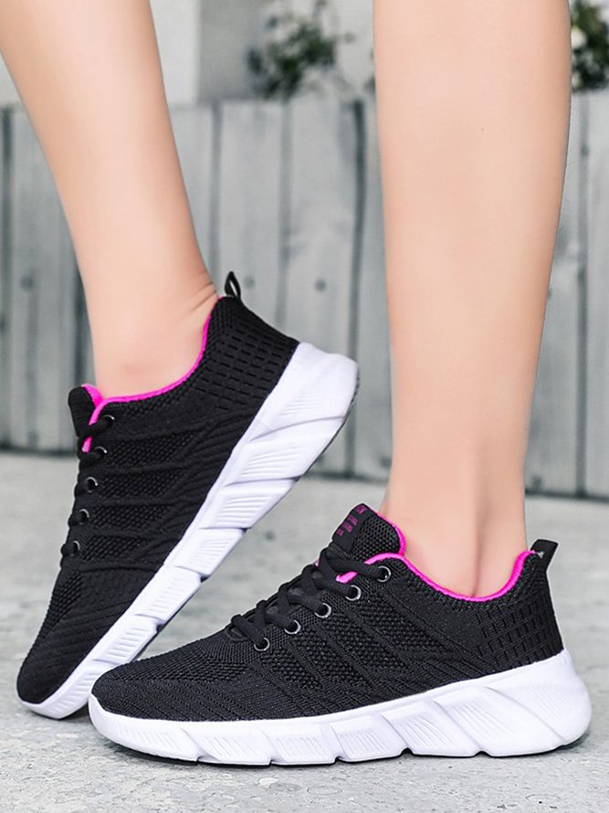 Breathable Flyknit Casual Running Shoes