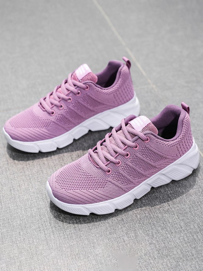 Breathable Flyknit Casual Running Shoes