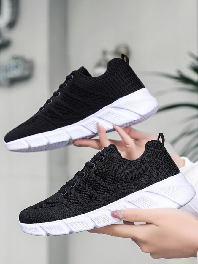 Breathable Flyknit Casual Running Shoes