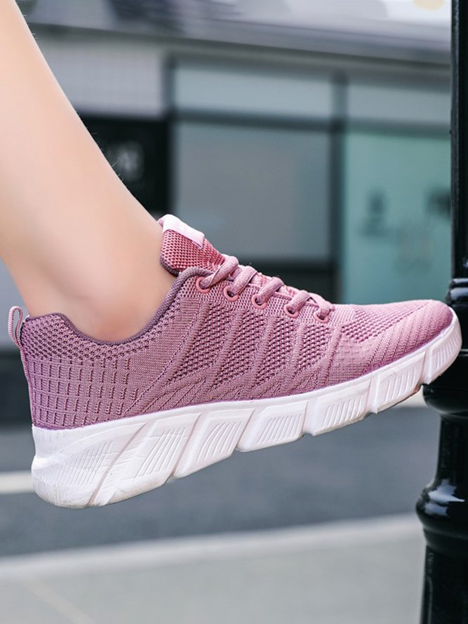 Breathable Flyknit Casual Running Shoes