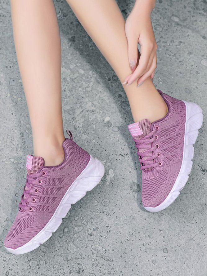 Breathable Flyknit Casual Running Shoes