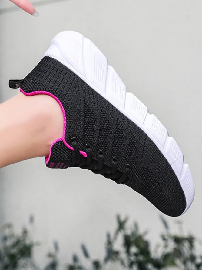 Breathable Flyknit Casual Running Shoes
