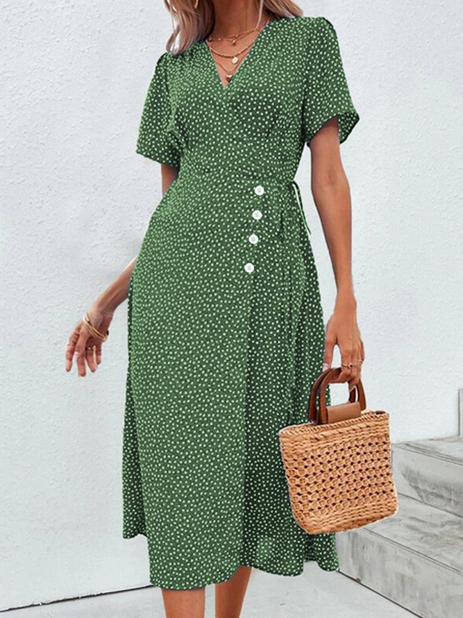 Loose Polka Dots Vacation Dress