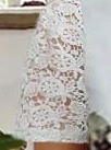 Plus Size Jersey Vacation Regular Fit V Neck Dress