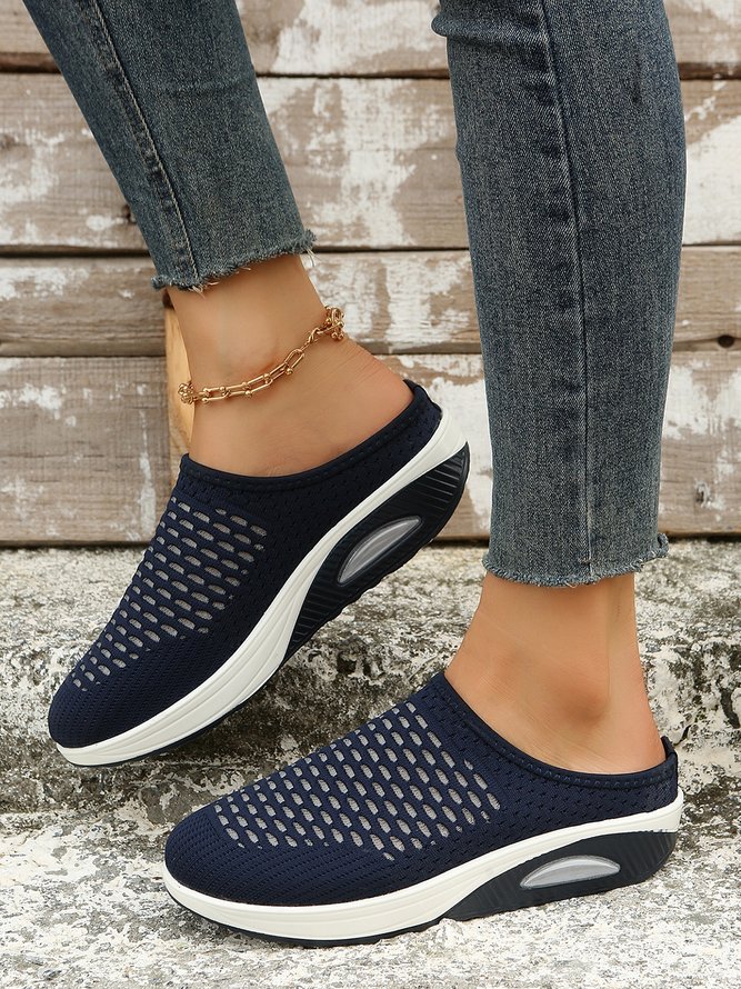 Shock-absorbing High-elastic and Breathable Fly-knit air Cushion Sports Clogs