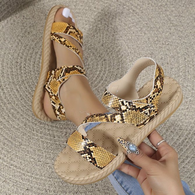 Floral Snake Casual Beach Sandals