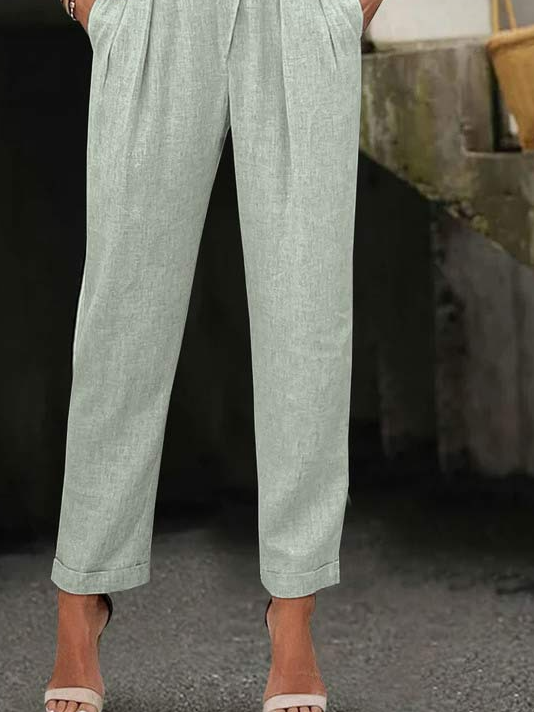 Plain Loose Casual Pants