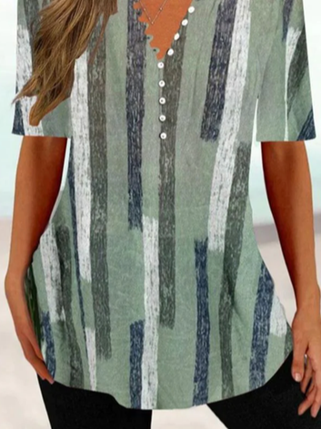 Loose Crew Neck Casual Jersey Shirt