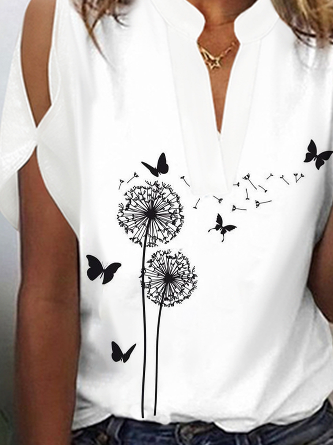 Casual Dandelion Jersey Loose Shirt