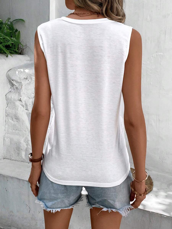 Dragonfly Loose Jersey Casual Tank Top