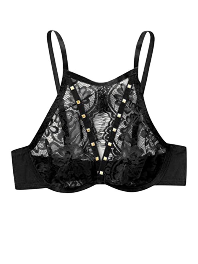 Lace Hollow Halter Sexy Lingerie