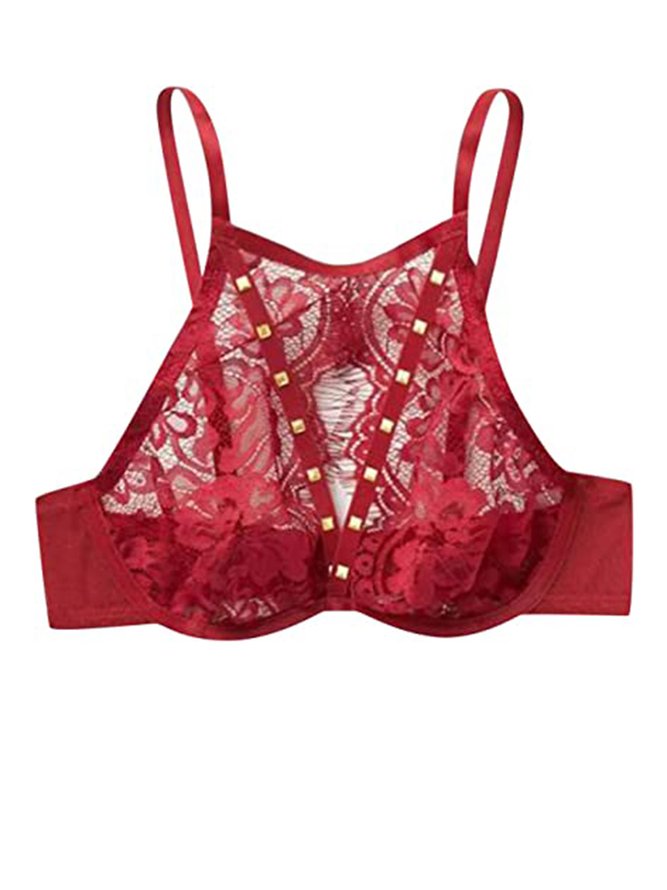 Lace Hollow Halter Sexy Lingerie