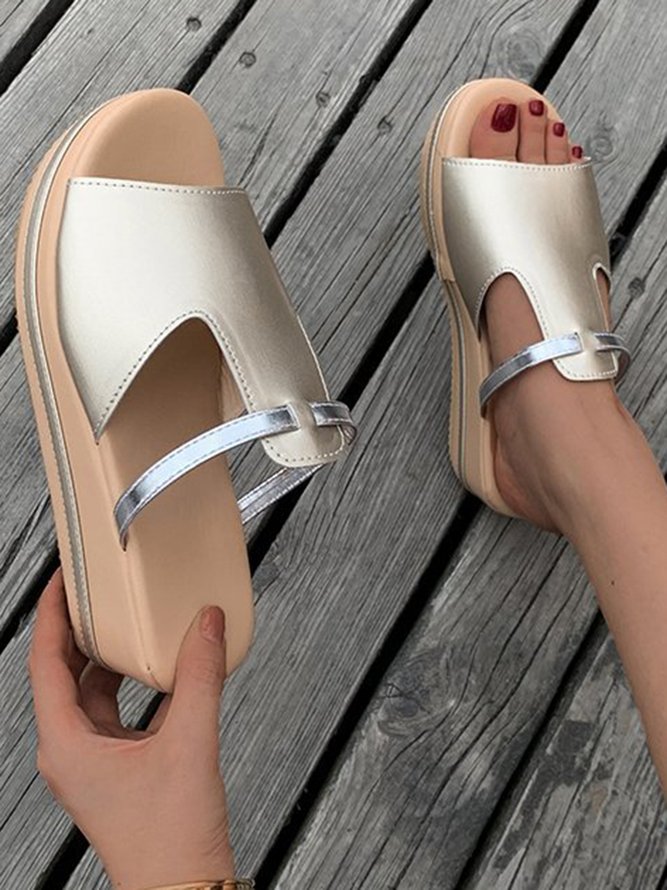 Casual Thick-soled Wedge Sandals