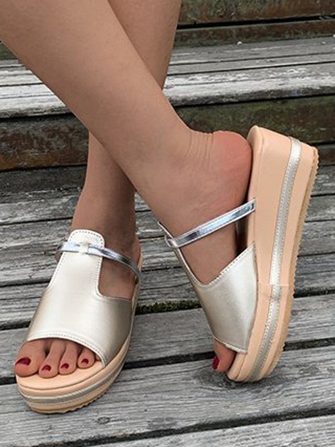 Casual Thick-soled Wedge Sandals