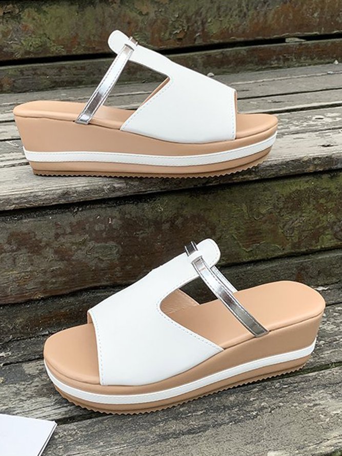 Casual Thick-soled Wedge Sandals