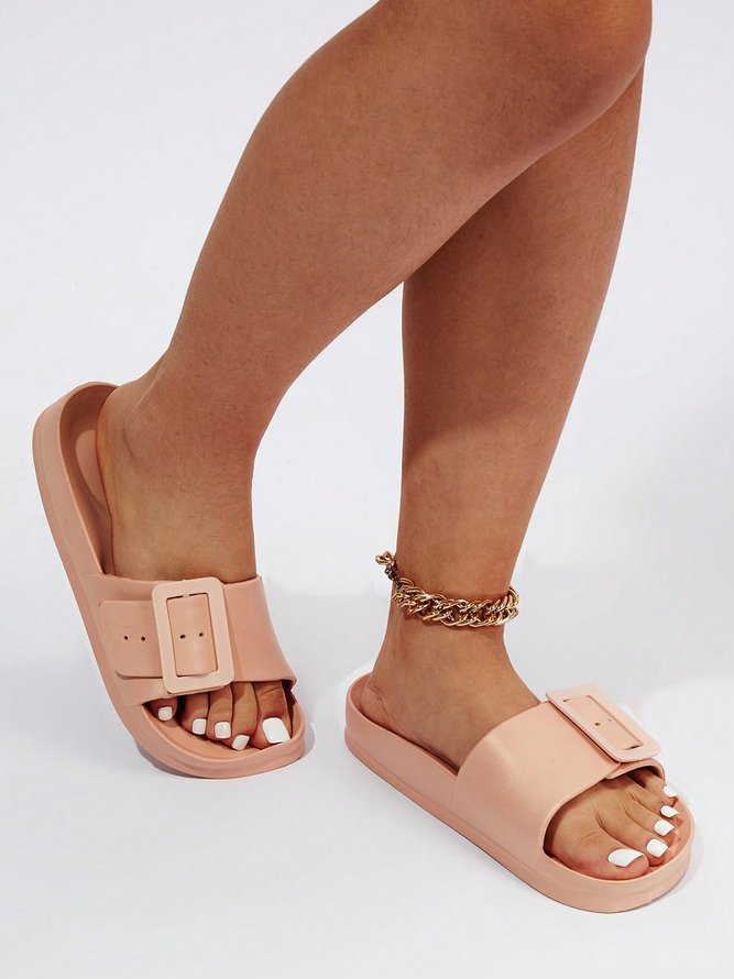 Casual Buckle Waterproof EVA Beach Slides