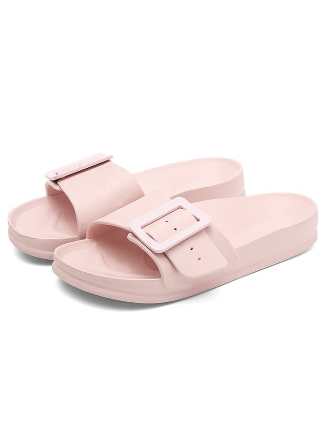 Casual Buckle Waterproof EVA Beach Slides