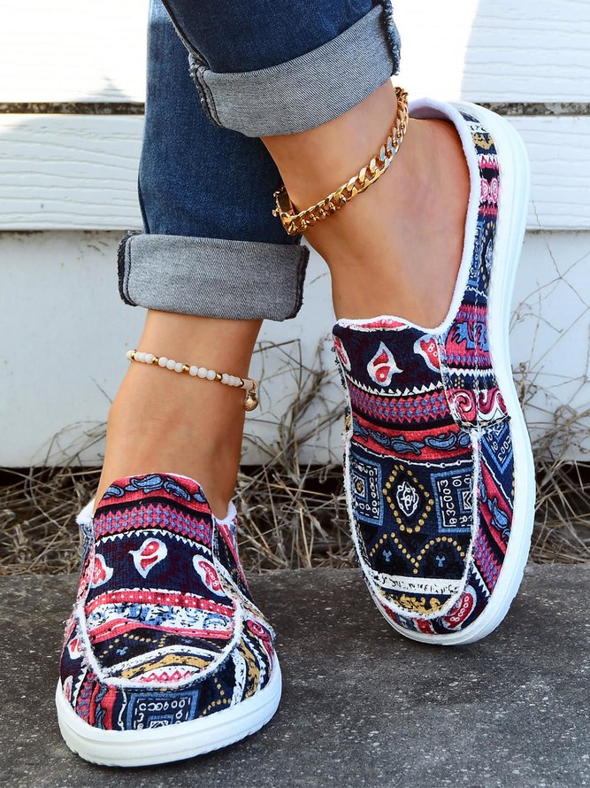 Women's Ethnic Printed Comfy Mules