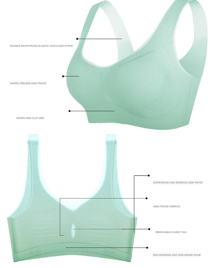 Casual Plain Bra & Bralette