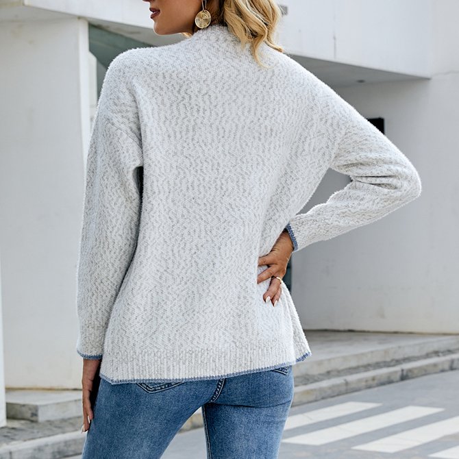 Knitted V Neck Casual Cardigan