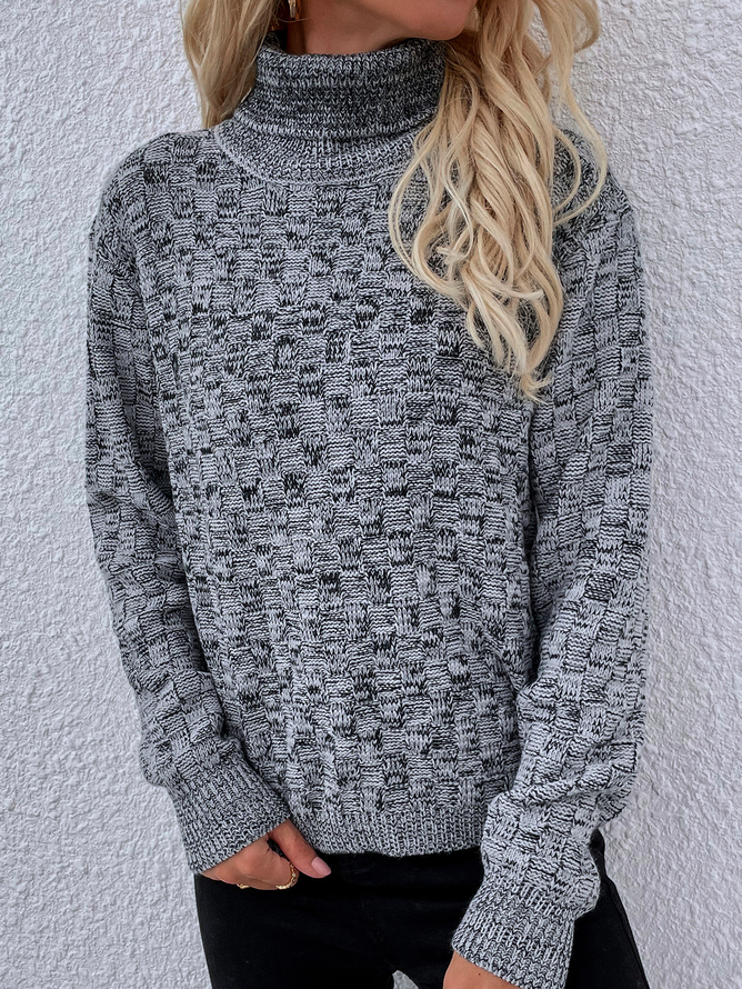 Turtleneck Casual Sweater