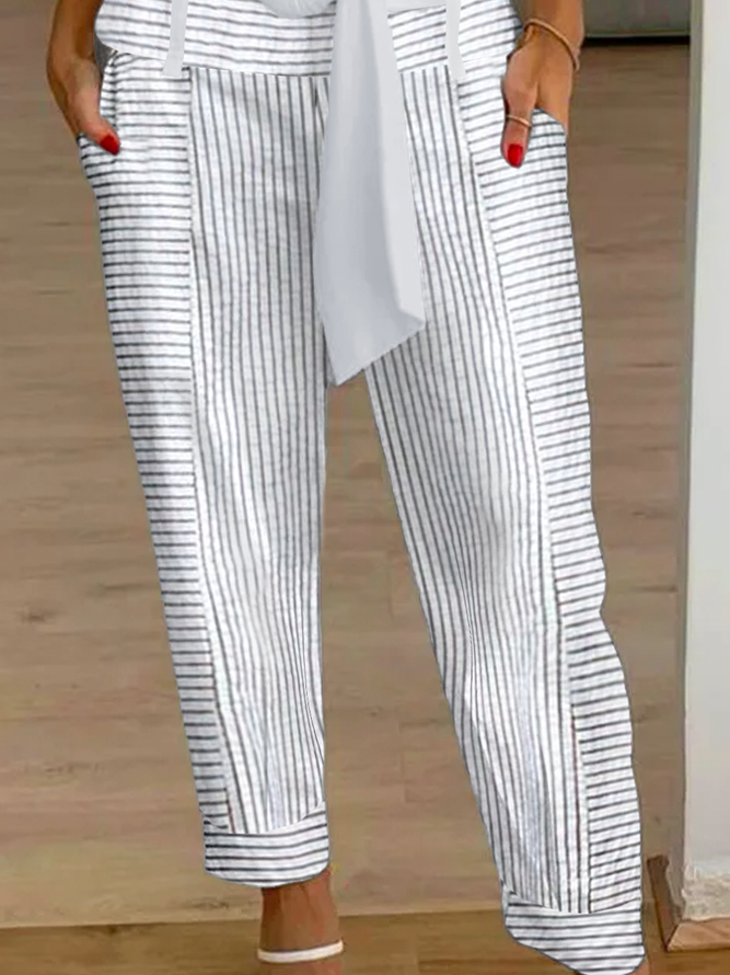 Striped Casual Pants