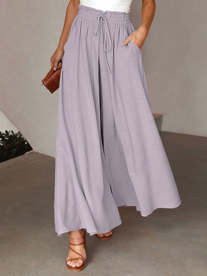 loosen-plain-casual-pants-zolucky