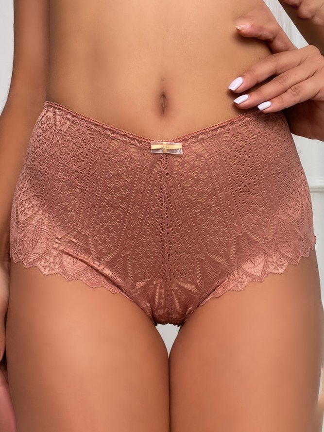 Breathable Comfortable Lightweight High Elastic Lace High Waist Panties