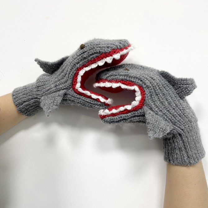 Plain Casual Wool/Knitting Gloves