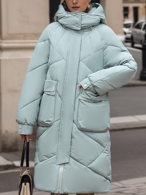 Casual Plain Padded Jacket padded jacket