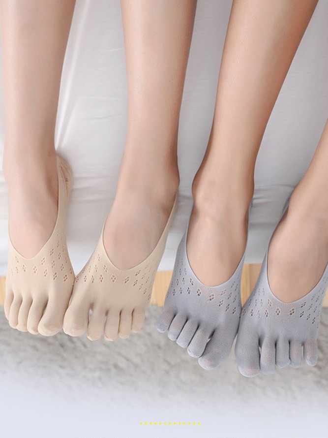 Breathable Hollow Out Five Toe Socks Yoga socks