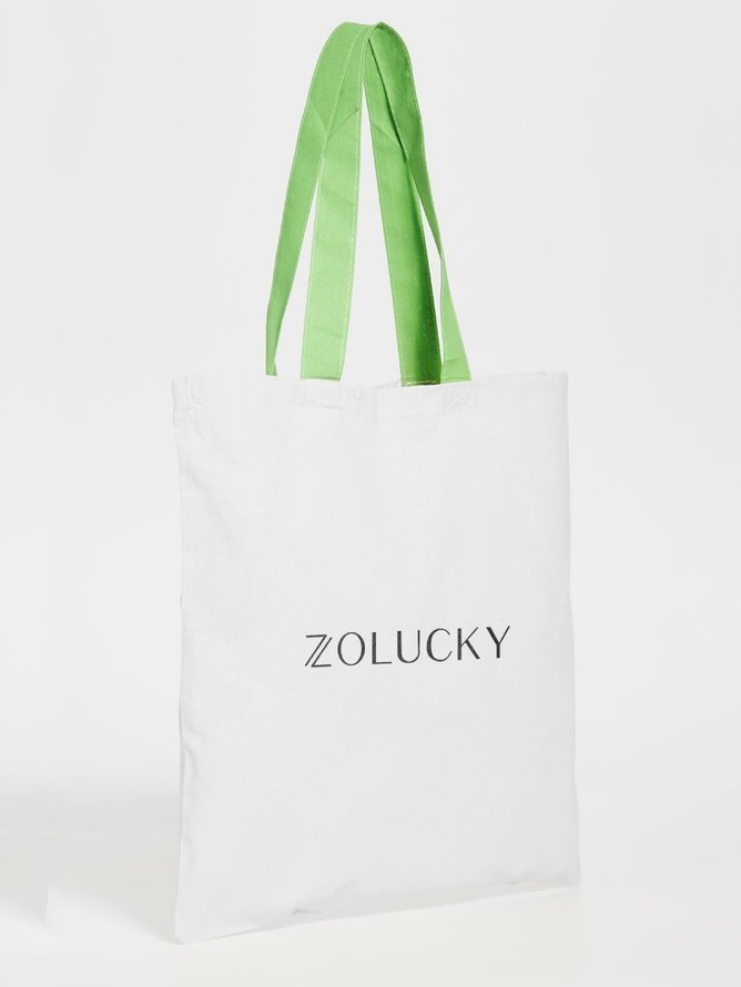 Casual Zolucky Logo Text Letters Printing Shoulder Bag