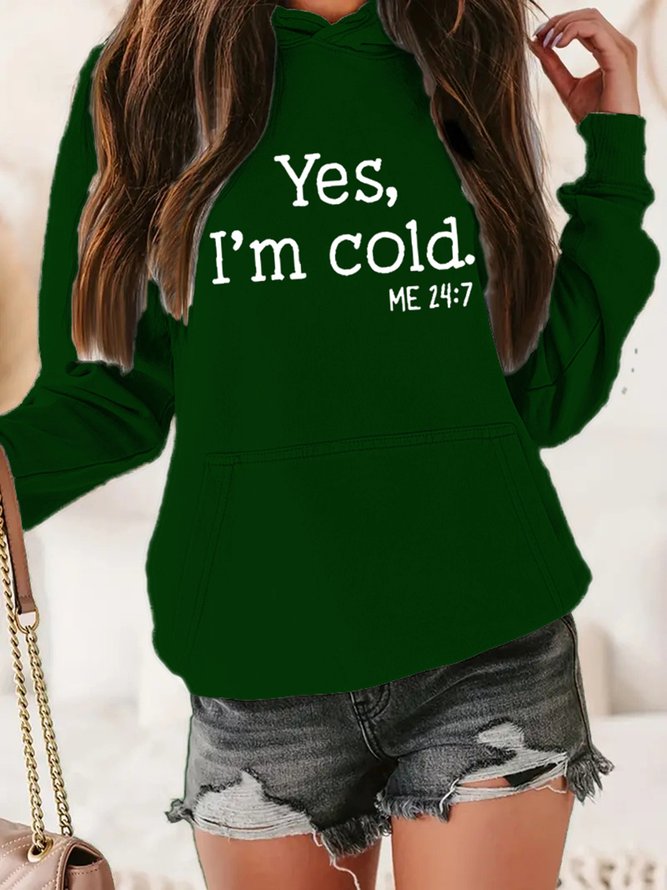 Casual Hoodie Loose Text Letters Hoodie