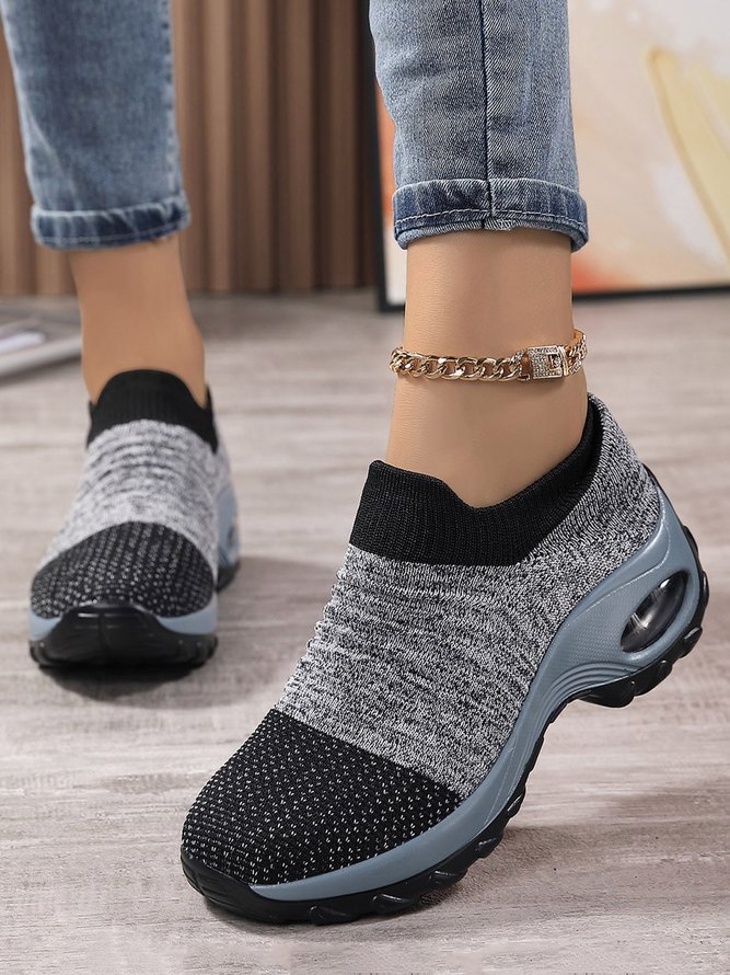 Women Minimalist Air Cushion Breathable Outdoor Slip On Sneakers