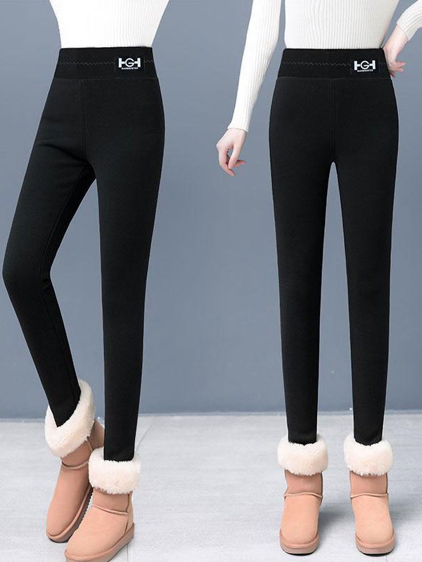 Tight Casual Plain Legging
