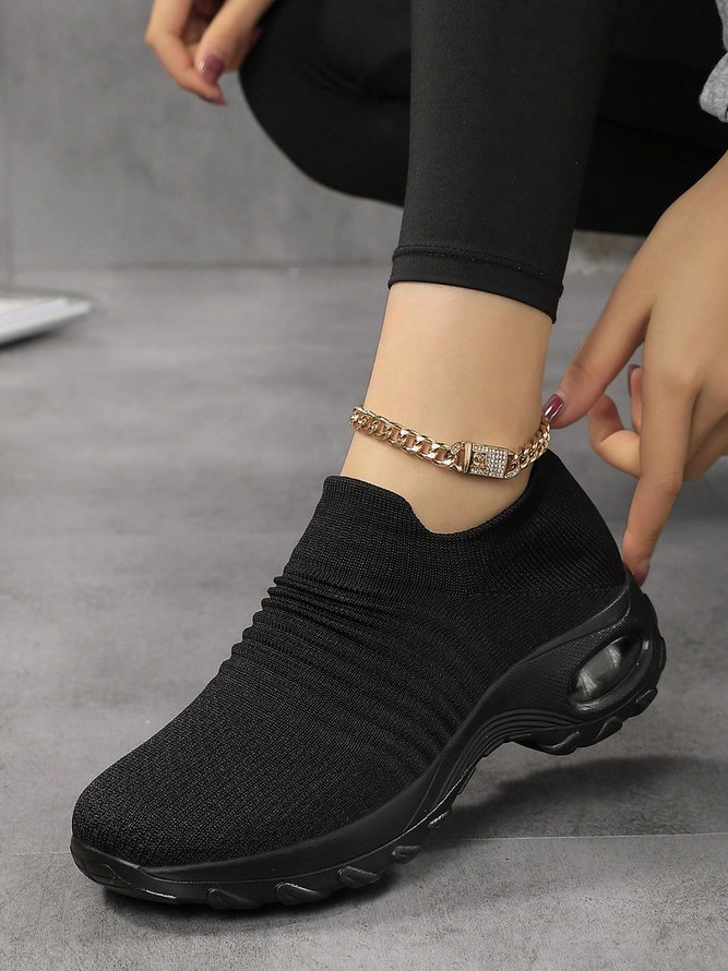 Women Minimalist Air Cushion Breathable Outdoor Slip On Sneakers
