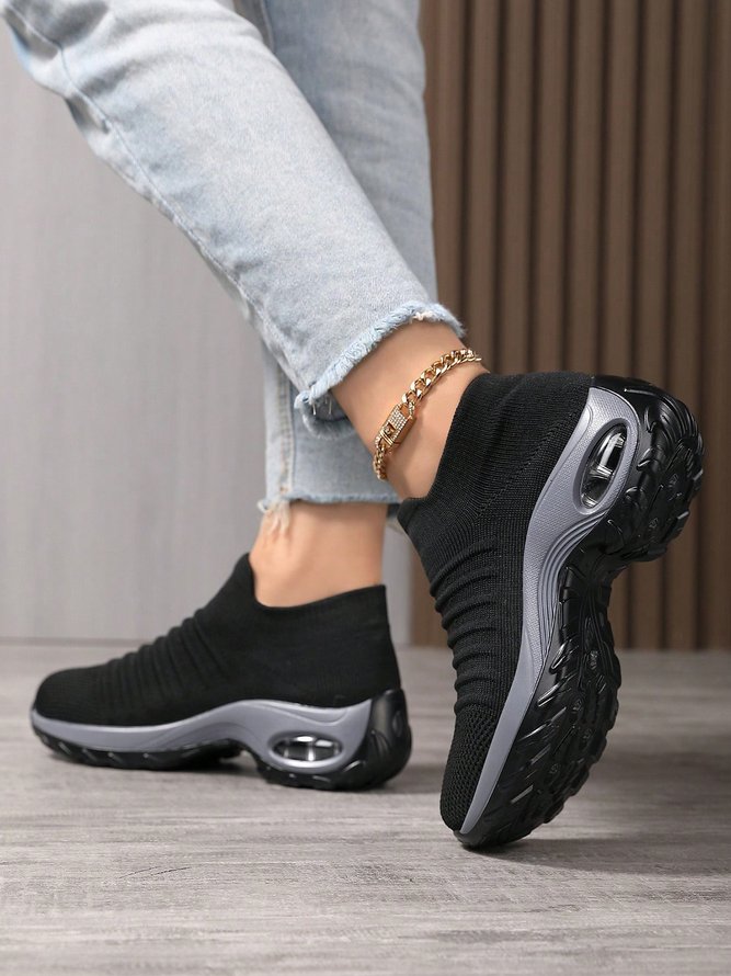 Women Minimalist Air Cushion Breathable Outdoor Slip On Sneakers