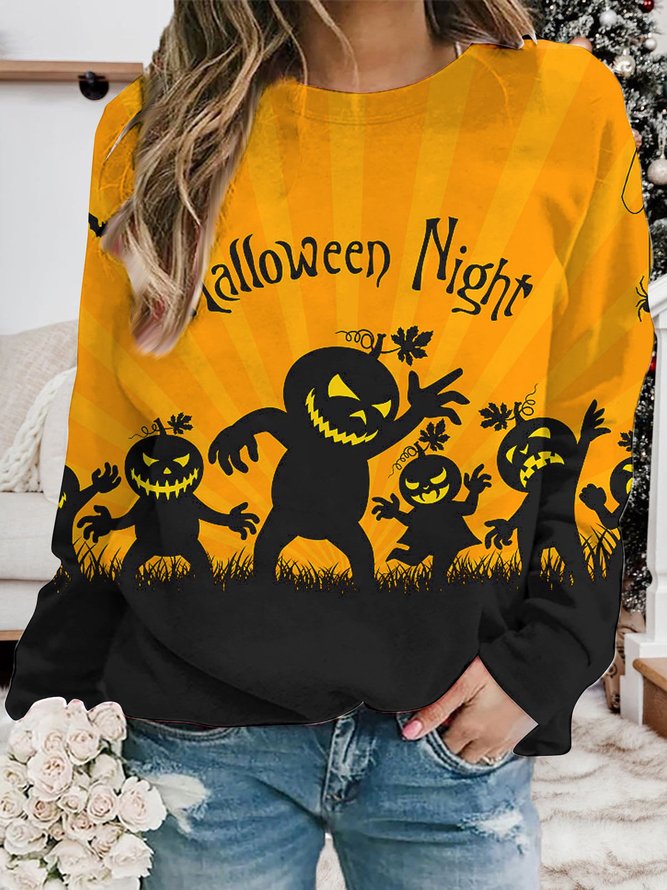 Halloween Loose Casual Sweatshirt