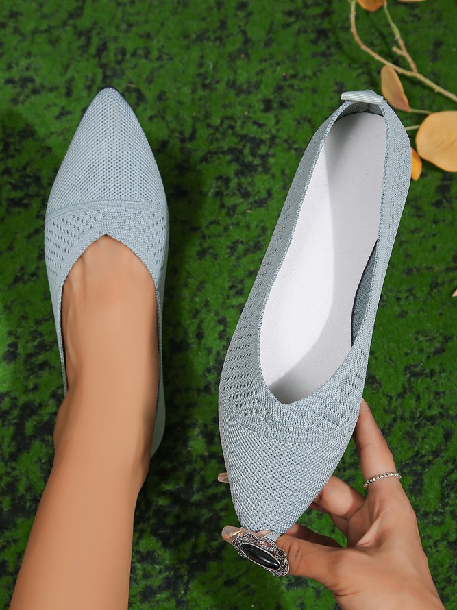 Women's Minimalist High-Elastic Mesh Fabric Casual Shallow Shoes