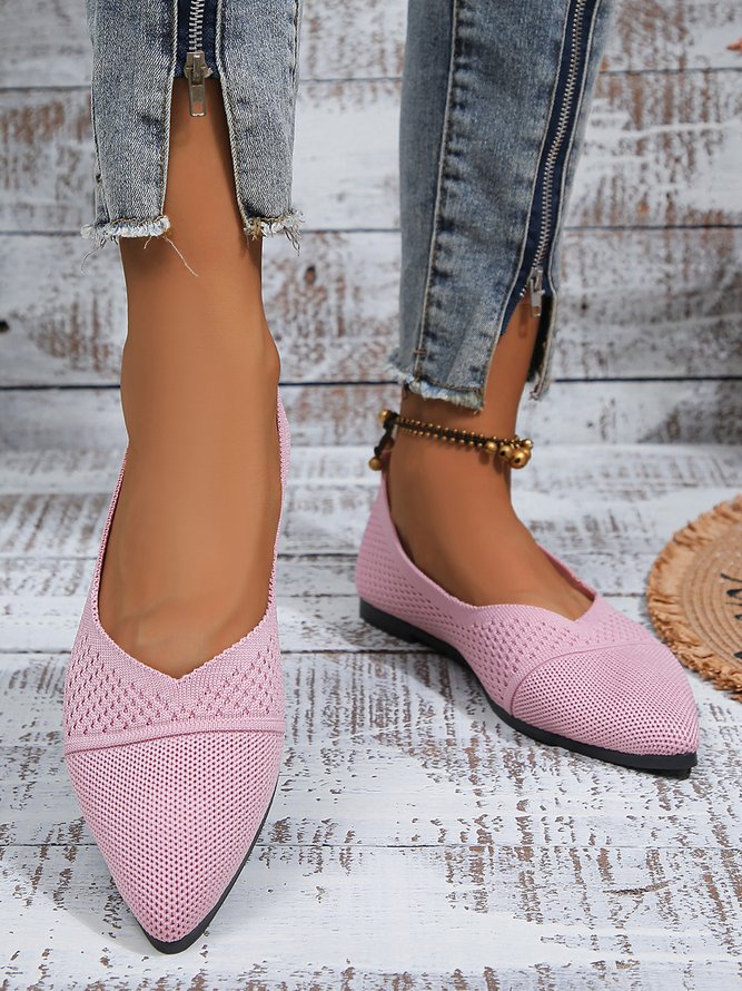 Women's Minimalist High-Elastic Mesh Fabric Casual Shallow Shoes
