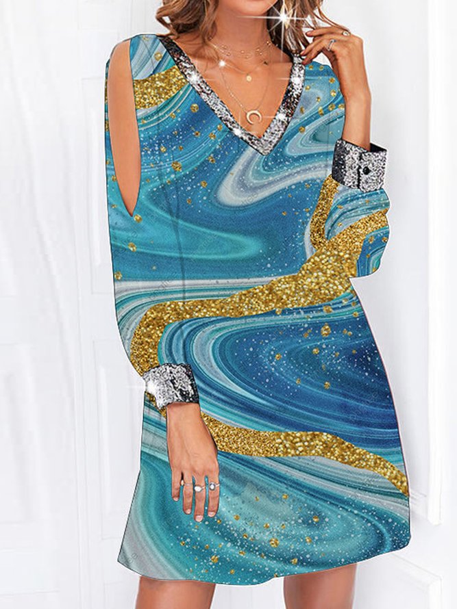 Casual Abstract Loose Dress