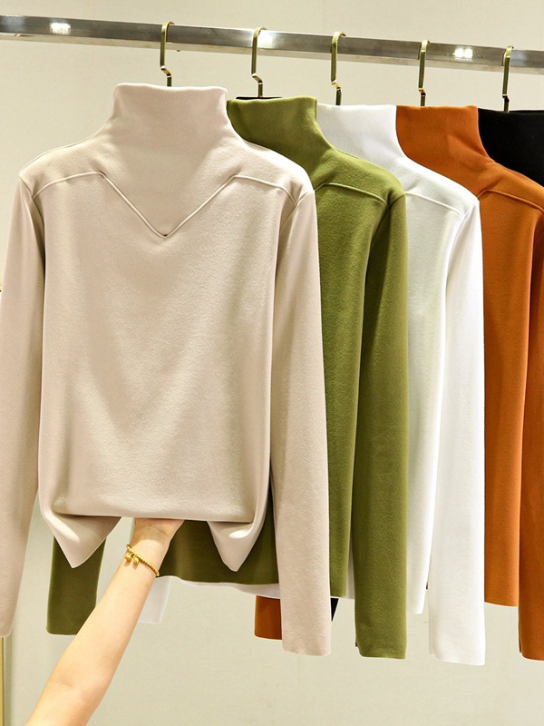 Warmth Casual Half Turtleneck T-Shirt