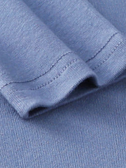 Plain Casual Daily Regular Fit Knitted Long Sleeve H-Line T-Shirt