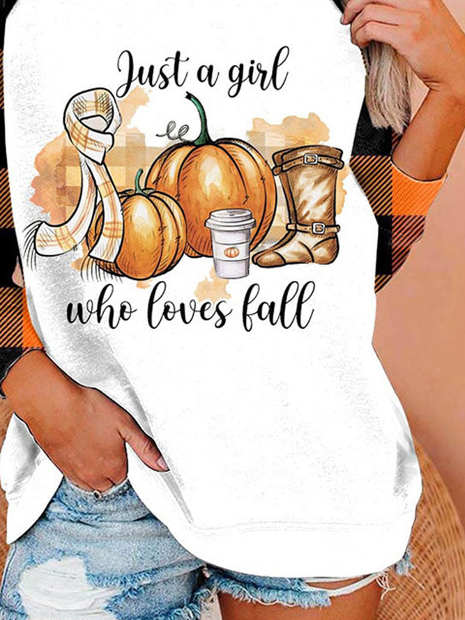 Crew Neck Halloween Casual Loose Sweatshirt