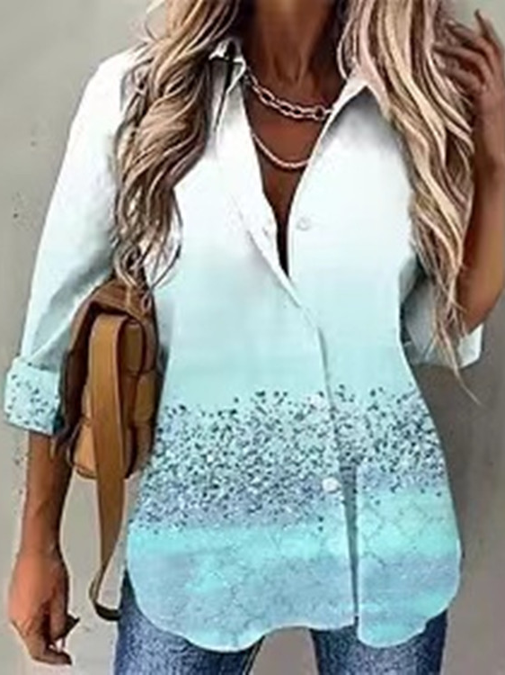 Casual Print Blouse